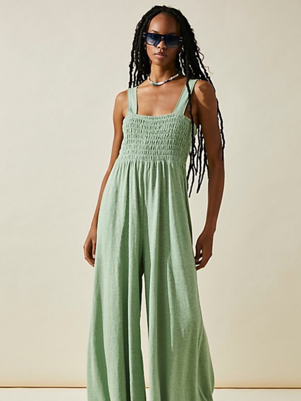Free People Green Homecoming Jumpsuit - Picture 4 of 5